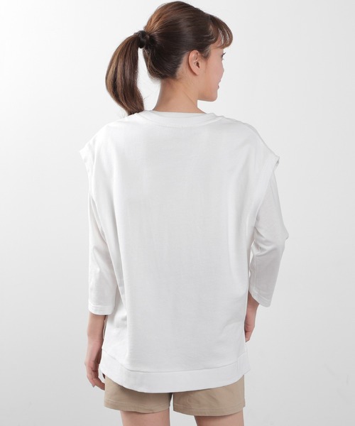 Honeys(ハニーズ)の「ロゴベスト(ベスト・レディース・スミクロ/ホワイト/イエロー/パープル/グリーン/杢グレー・S/L/M)」の9枚目の写真