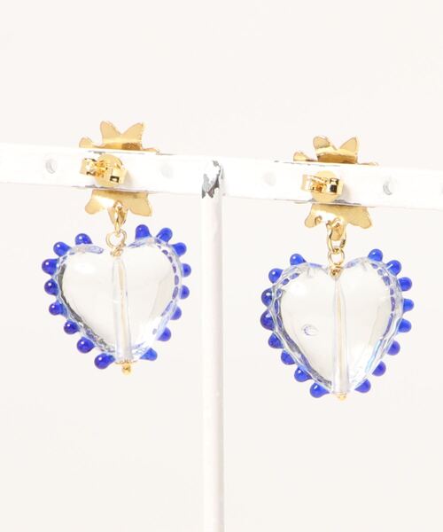 MADEMOISELLE ROPE'（マドモアゼル ロペ）の「【NINFA handmade】アンティークハートピアス（ピアス（両耳用）・レディース・その他・FREE）」の2枚目の写真