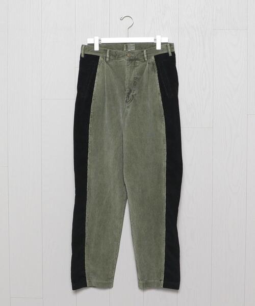 C.E(シーイー)の「<C.E>SIDE PANEL PANTS/パンツ.(デニムパンツ・メンズ・グレー/オリーブ・M/S)」の1枚目の写真