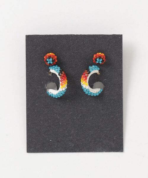 Indian Jewelry(インディアンジュエリー)の「INDIAN JEWELRY / PIERCE 61(ピアス(両耳用)・レディース・パープル/ブルー・ONE SIZE)」の1枚目の写真