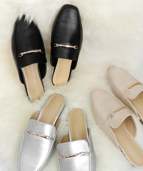 alala（アララ）の「ビットブローファー/バックレスローファー　◇（ローファー・レディース・ベージュ/ブラック/シルバー・L/LL/M/S）」の20枚目の写真