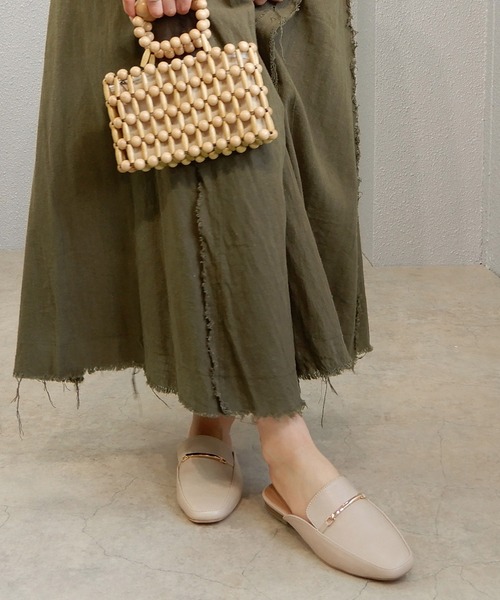 alala（アララ）の「ビットブローファー/バックレスローファー　◇（ローファー・レディース・ベージュ/ブラック/シルバー・L/LL/M/S）」の22枚目の写真