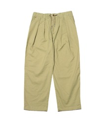 【SURREAL/シュルリアル】TWILL 2 TUCK FRENCH TROUSERS  ワイドパンツ　テーパードシルエット