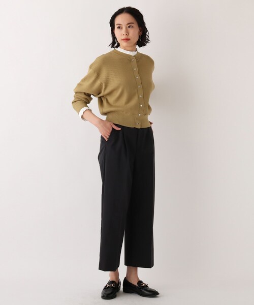 OPAQUE.CLIP（オペークドットクリップ）の「◆【Beautiful stretch】ワイドクロップドパンツ（その他パンツ・レディース・ホワイト系/ブラック/グリーン/ベージュ系その他2・36/38/40/42）」の7枚目の写真