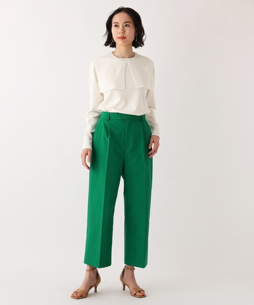 OPAQUE.CLIP（オペークドットクリップ）の「◆【Beautiful stretch】ワイドクロップドパンツ（その他パンツ・レディース・ホワイト系/ブラック/グリーン/ベージュ系その他2・36/38/40/42）」の21枚目の写真