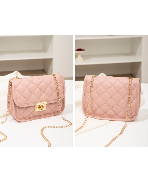 yuue' ( wear )（ユーイ）の「キルティング ゴールドチェーン ショルダーバッグ（ショルダーバッグ・レディース・ホワイト/ブラック/レッド/ピンク・FREE）」の14枚目の写真