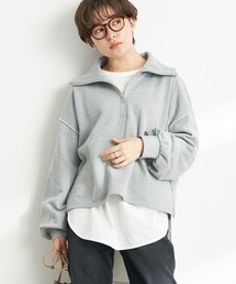 earth music&ecology | ハーフZIPスウェット*(Tシャツ/カットソー)