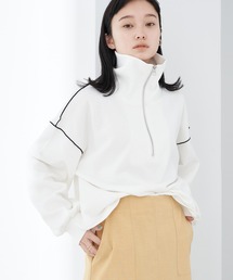 earth music&ecology | ハーフZIPスウェット*(Tシャツ/カットソー)