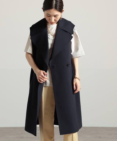 emi　プルミエアロンディスモン ヴェルメイユパーイエナ ジレ2点セット VERMEIL par iena（ヴェルメイユパーイエナ）の「ダブルクロスワイド