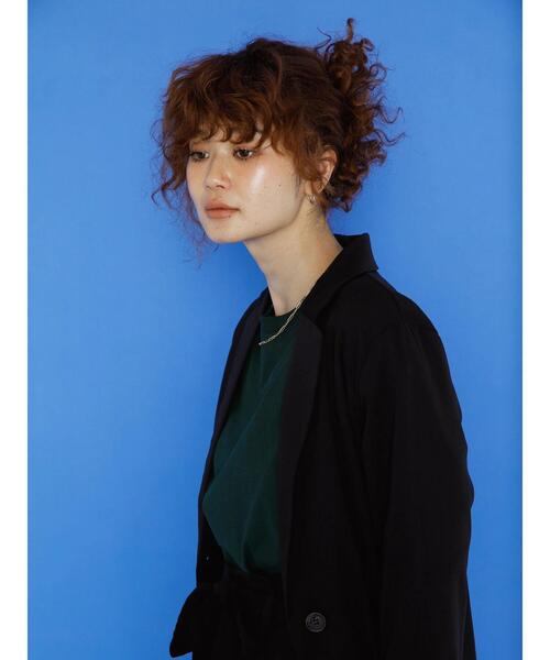 koe(コエ)の「【ツイルセットアップ】ツイルロングジャケット*(テーラードジャケット・レディース・ブラック/ベージュ/ミント・M)」の16枚目の写真