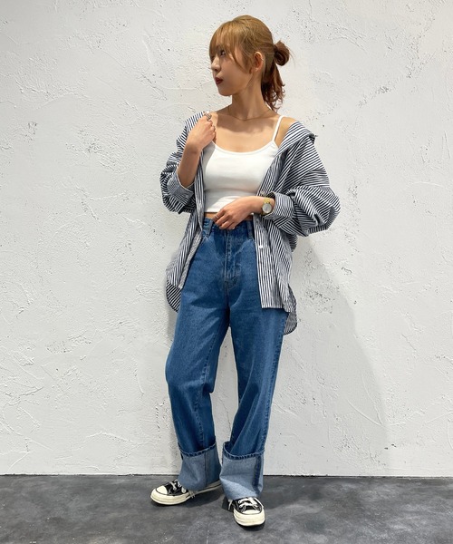 apres jour mignon(アプレジュールミニョン)の「ショート丈カップ付きインナー【ZOZOTOWN限定アイテム】(タンクトップ・レディース・ブラック/オフホワイト・X-LARGE/フリー)」の7枚目の写真