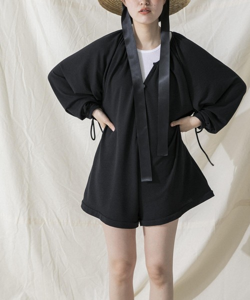 URBAN RESEARCH(アーバンリサーチ)の「Swim URBAN RESEARCH スイム コンビネゾン(水着・レディース・ブラック/ホワイト・FREE)」の5枚目の写真