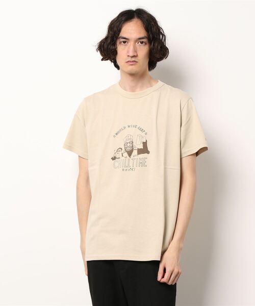 KRIFF MAYER（クリフメイヤー）の「ウェットプロテクト半袖T（カンパイ）（Tシャツ/カットソー・メンズ・ベージュ/レッド/オフホワイト/サックスブルー/ライトグリーン・SMALL/MEDIUM/LARGE/X-LARGE）」の3枚目の写真