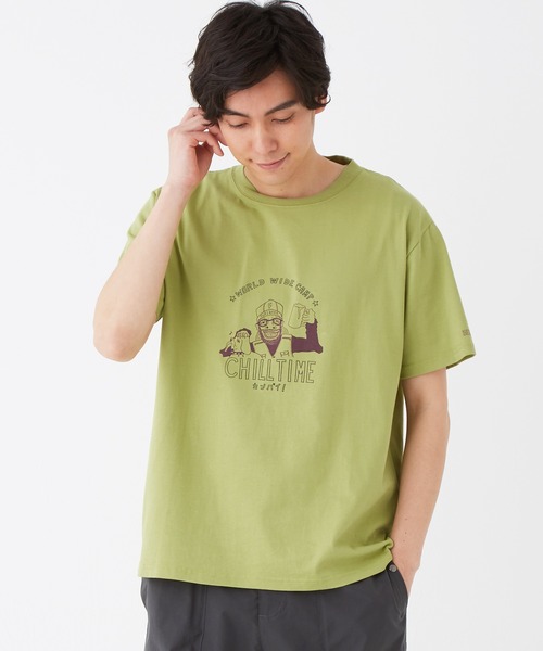 KRIFF MAYER（クリフメイヤー）の「ウェットプロテクト半袖T（カンパイ）（Tシャツ/カットソー・メンズ・ベージュ/レッド/オフホワイト/サックスブルー/ライトグリーン・SMALL/MEDIUM/LARGE/X-LARGE）」の4枚目の写真