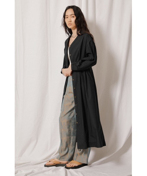 crie conforto(クリーコンフォルト)の「きざみ衿ウエストタックワンピース(ワンピース・レディース・ブラック/ベージュ/オレンジ・SMALL/MEDIUM/LARGE)」の12枚目の写真