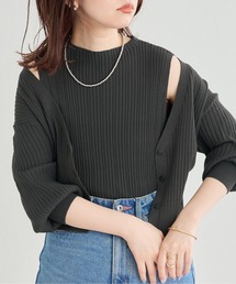 natural couture | WEB限定/着まわし抜群の2ピースセット。リブニットアンサンブル(アンサンブル)