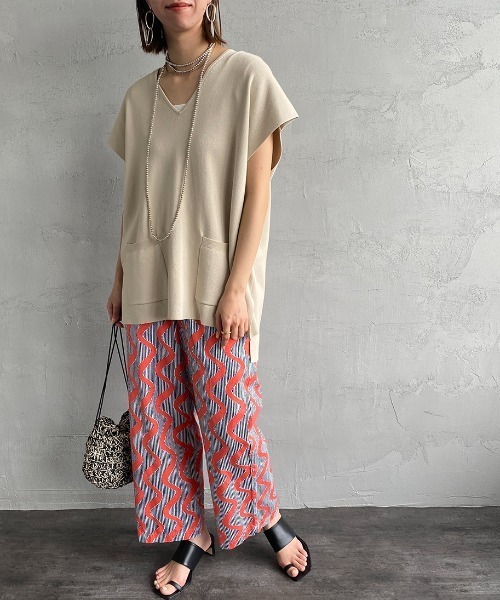 LE GLAZIK（ルグラジック）の「[LE GLAZIK/ル グラジック] バティック柄プリント コットンイージーパンツ（その他パンツ・レディース・グリーン/パープル/イエロー/オレンジ・34）」の9枚目の写真