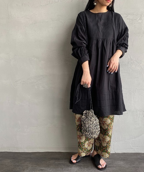 LE GLAZIK（ルグラジック）の「[LE GLAZIK/ル グラジック] バティック柄プリント コットンイージーパンツ（その他パンツ・レディース・グリーン/パープル/イエロー/オレンジ・34）」の10枚目の写真