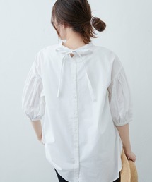 PUAL CE CIN | インドポプリン2WAYブラウス(シャツ/ブラウス)