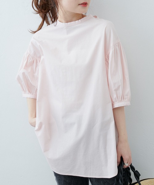 PUAL CE CIN（ピュアルセシン）の「インドポプリン2WAYブラウス（シャツ/ブラウス・レディース・ホワイト/ブラック/ブルー/ピンク・FREE）」の11枚目の写真