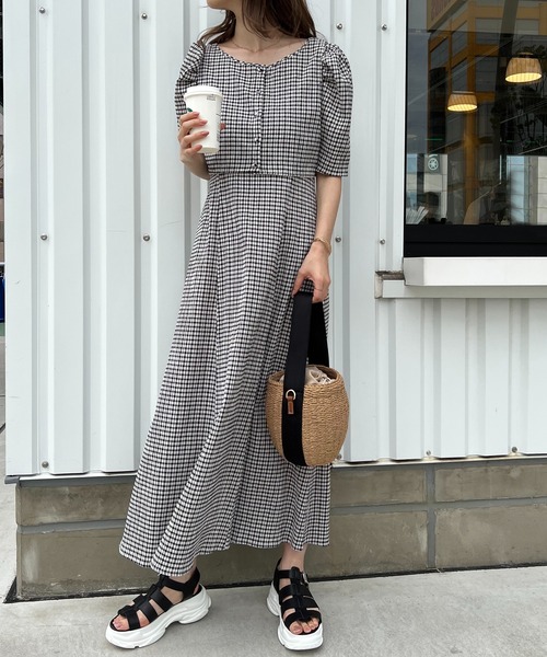 one after another NICE CLAUP（ワンアフターアナザーナイスクラップ）の「2way雑材ショルダーバック（かごバッグ・レディース・アイボリー/ブラック・FREE）」の15枚目の写真