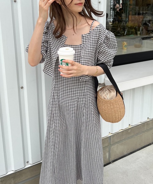 one after another NICE CLAUP（ワンアフターアナザーナイスクラップ）の「2way雑材ショルダーバック（かごバッグ・レディース・アイボリー/ブラック・FREE）」の16枚目の写真