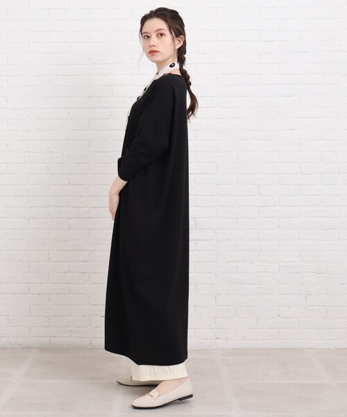 SHOO・LA・RUE(シューラルー)の「◆ビッグシルエットロングワンピース(ワンピース・レディース・ホワイト系その他3/グリーン系その他4/ブルー系2/ブラック・00)」の13枚目の写真