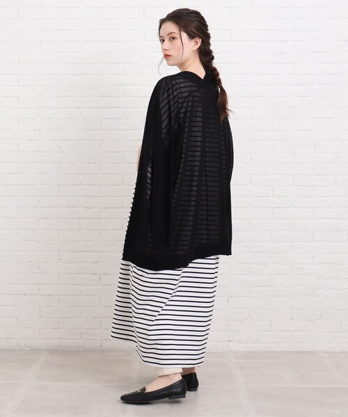 SHOO・LA・RUE(シューラルー)の「◆ビッグシルエットロングワンピース(ワンピース・レディース・ホワイト系その他3/グリーン系その他4/ブルー系2/ブラック・00)」の19枚目の写真