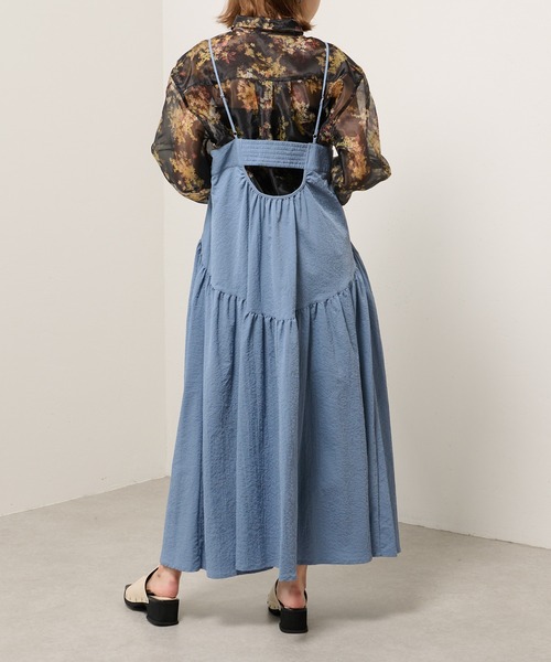 Lui's(ルイス)の「フラワープリントオーガンジーシャツ(シャツ/ブラウス・レディース・ホワイト/ブラック・FREE)」の8枚目の写真