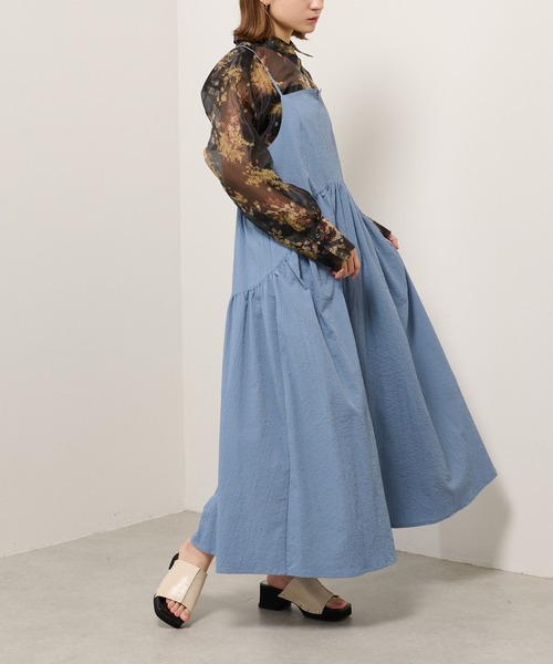 Lui's(ルイス)の「フラワープリントオーガンジーシャツ(シャツ/ブラウス・レディース・ホワイト/ブラック・FREE)」の17枚目の写真