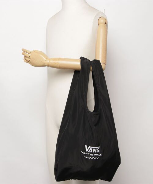 VANS（バンズ）の「VANS/ヴァンズ SHOPPER BAG ショッパーバッグ（エコバッグ/サブバッグ・メンズ・ブラック/ブラック×ホワイト・FREE）」の7枚目の写真