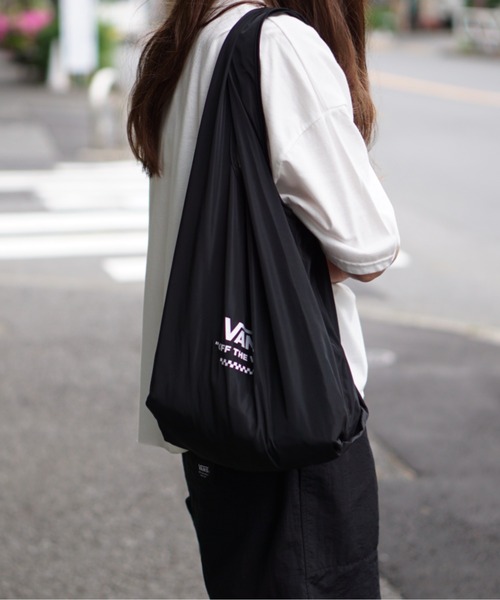 VANS（バンズ）の「VANS/ヴァンズ SHOPPER BAG ショッパーバッグ（エコバッグ/サブバッグ・メンズ・ブラック/ブラック×ホワイト・FREE）」の9枚目の写真