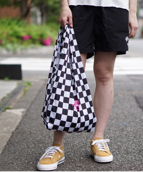 VANS（バンズ）の「VANS/ヴァンズ SHOPPER BAG ショッパーバッグ（エコバッグ/サブバッグ・メンズ・ブラック/ブラック×ホワイト・FREE）」の10枚目の写真