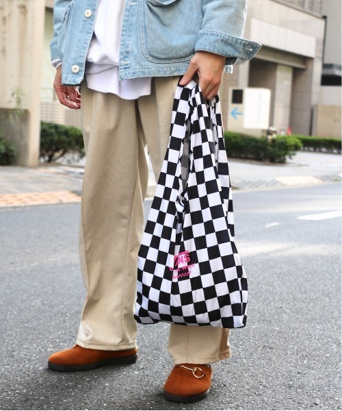 VANS（バンズ）の「VANS/ヴァンズ SHOPPER BAG ショッパーバッグ（エコバッグ/サブバッグ・メンズ・ブラック/ブラック×ホワイト・FREE）」の18枚目の写真