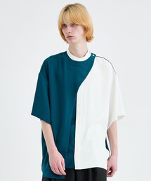 LiNoH | DRAPE LAYERED S/S SHIRT(シャツ/ブラウス)