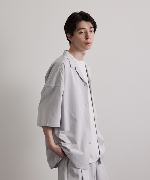 JUNRED(ジュンレッド)の「配色ダブルステッチワイドシャツ(シャツ/ブラウス・メンズ・ライトグレー/グリーン/ベージュ系その他・S/M/L)」の22枚目の写真