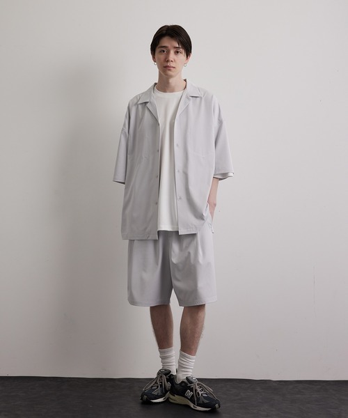 JUNRED(ジュンレッド)の「配色ダブルステッチワイドシャツ(シャツ/ブラウス・メンズ・ライトグレー/グリーン/ベージュ系その他・S/M/L)」の18枚目の写真