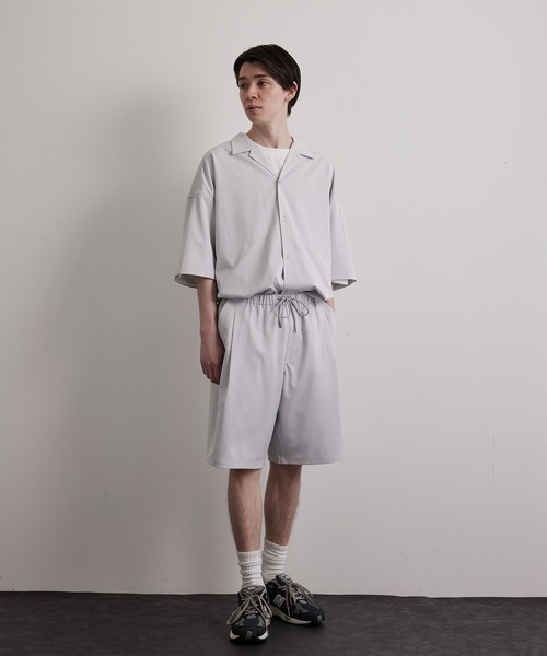 JUNRED(ジュンレッド)の「配色ダブルステッチワイドシャツ(シャツ/ブラウス・メンズ・ライトグレー/グリーン/ベージュ系その他・S/M/L)」の12枚目の写真