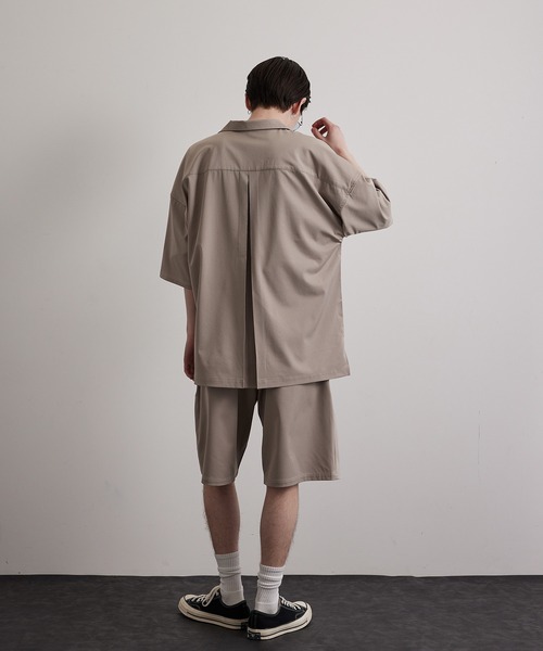 JUNRED(ジュンレッド)の「配色ダブルステッチワイドシャツ(シャツ/ブラウス・メンズ・ライトグレー/グリーン/ベージュ系その他・S/M/L)」の13枚目の写真