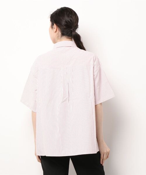 nemne store(ネンネストア)の「ストライプチャイナシャツ(シャツ/ブラウス・レディース・ブラック/ピンク/ブルー・フリー)」の9枚目の写真