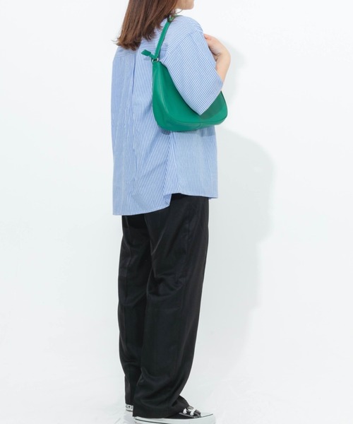 nemne store(ネンネストア)の「ストライプチャイナシャツ(シャツ/ブラウス・レディース・ブラック/ピンク/ブルー・フリー)」の4枚目の写真