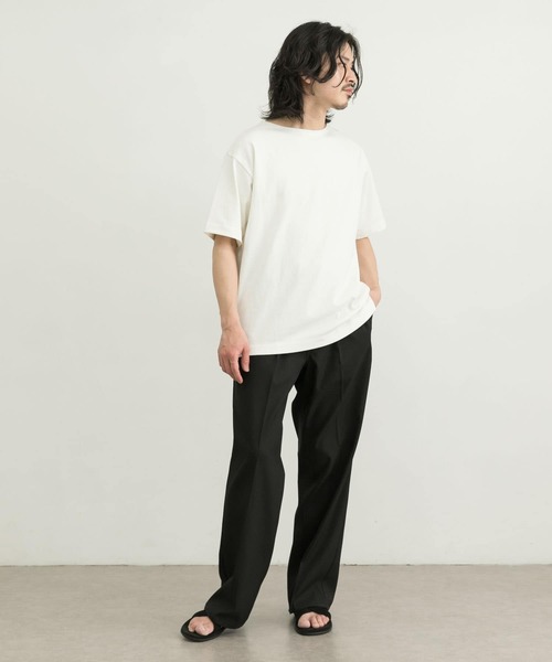 WORK NOT WORK URBAN RESEARCH(ワークノットワークアーバンリサーチ)の「WORK NOT WORK Basque Shirts Short-Sleeve(Tシャツ/カットソー・メンズ・ブラック/グレー/オフホワイト・SMALL/MEDIUM/LARGE/X-LARGE)」の6枚目の写真