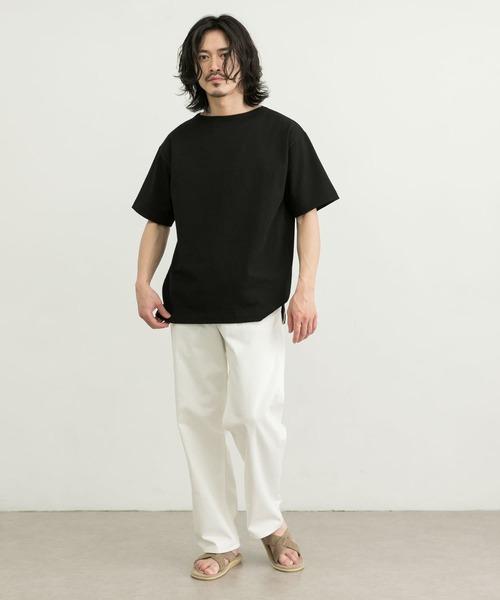 WORK NOT WORK URBAN RESEARCH(ワークノットワークアーバンリサーチ)の「WORK NOT WORK Basque Shirts Short-Sleeve(Tシャツ/カットソー・メンズ・ブラック/グレー/オフホワイト・SMALL/MEDIUM/LARGE/X-LARGE)」の11枚目の写真