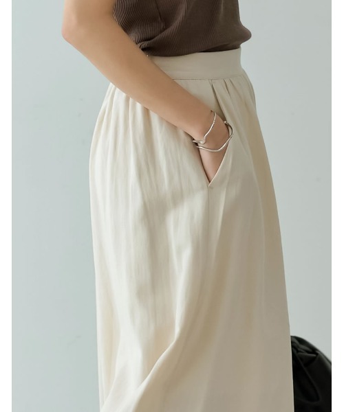 Re:EDIT（リエディ）の「[低身長/高身長サイズ有]リネンライクロングスカンツ（その他パンツ・レディース・ブラック/イエロー/ブラウン/レッド/ライトベージュ・AS/SMALL/AM/TALL/LARGE/MEDIUM）」の7枚目の写真