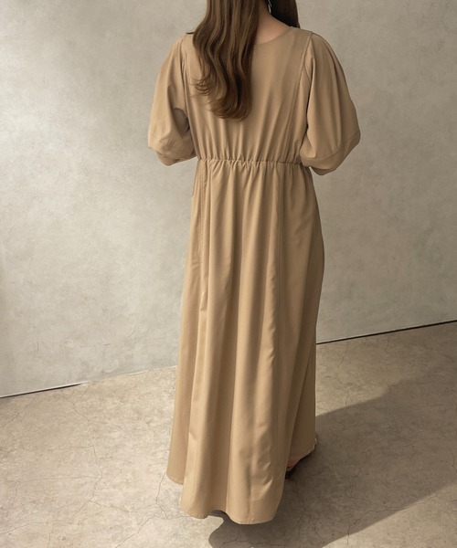 apres jour clair(アプレジュールクレア)の「【apres jour clair】ランタンスリーブワンピース【ZOZOTOWN限定アイテム】(ワンピース・レディース・モカ/オフホワイト・X-LARGE/フリー)」の11枚目の写真