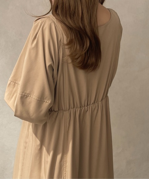apres jour clair(アプレジュールクレア)の「【apres jour clair】ランタンスリーブワンピース【ZOZOTOWN限定アイテム】(ワンピース・レディース・モカ/オフホワイト・X-LARGE/フリー)」の16枚目の写真