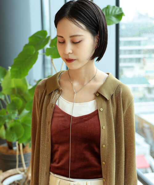 Ray BEAMS（レイビームス）の「Ray BEAMS / 角 スネーク スライド ネックレス（ネックレス・レディース・シルバー/ゴールド・ONE SIZE）」の2枚目の写真