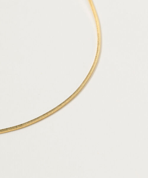 Ray BEAMS（レイビームス）の「Ray BEAMS / 角 スネーク スライド ネックレス（ネックレス・レディース・シルバー/ゴールド・ONE SIZE）」の4枚目の写真