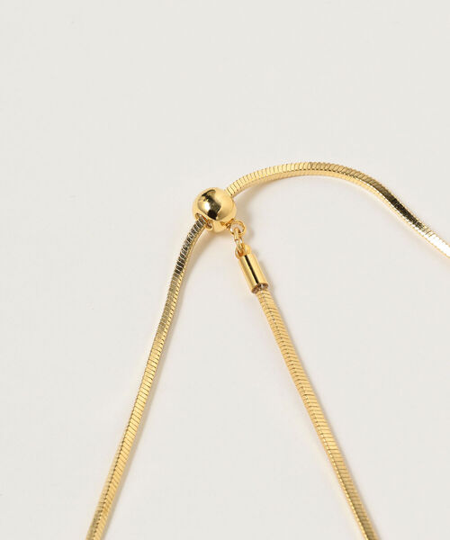 Ray BEAMS（レイビームス）の「Ray BEAMS / 角 スネーク スライド ネックレス（ネックレス・レディース・シルバー/ゴールド・ONE SIZE）」の14枚目の写真