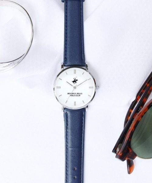BEVERLY HILLS POLO CLUB（ビバリーヒルズポロクラブ）の「【Beverly Hills Polo Club/ビバリーヒルズポロクラブ】合成皮革レザーベルト腕時計 / 生活防水(3気圧)機能付き（アナログ腕時計・メンズ・ダークブラウン系1/ネイビー系3/ダークブラウン系3/ブラック系3/ネイビー系2/ブラウン系1/ブラウン系2/ブラック系2/ネイビー系1/ダークブラウン系2/ブラック系1/ブラウン系3/ピンク/ホワイト/ネイビー/ブラウン/その他1/ライトブラウン/その他/グレイッシュベージュ・ONE SIZE）」の15枚目の写真